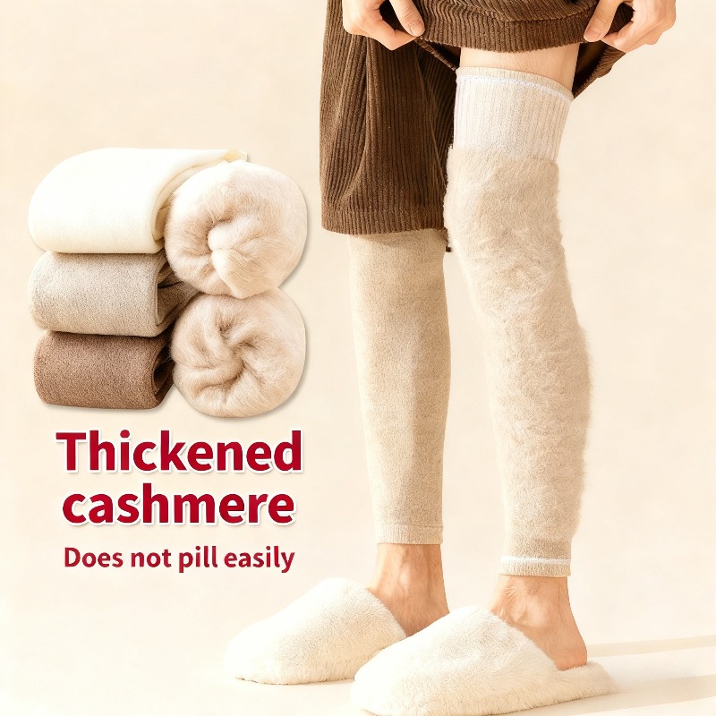 Thermal Sock Winter - Ultrawarme Herren-Beinstulpen aus Kaschmir, Thermo-Kniestrümpfe für