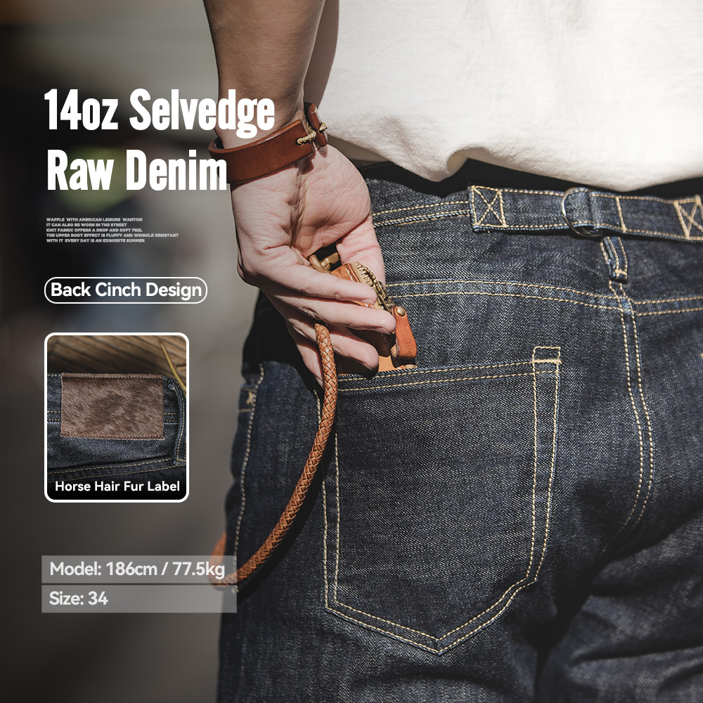 Levis Jeans 501 - Maden Herren 14oz Raw Selvedge Denim