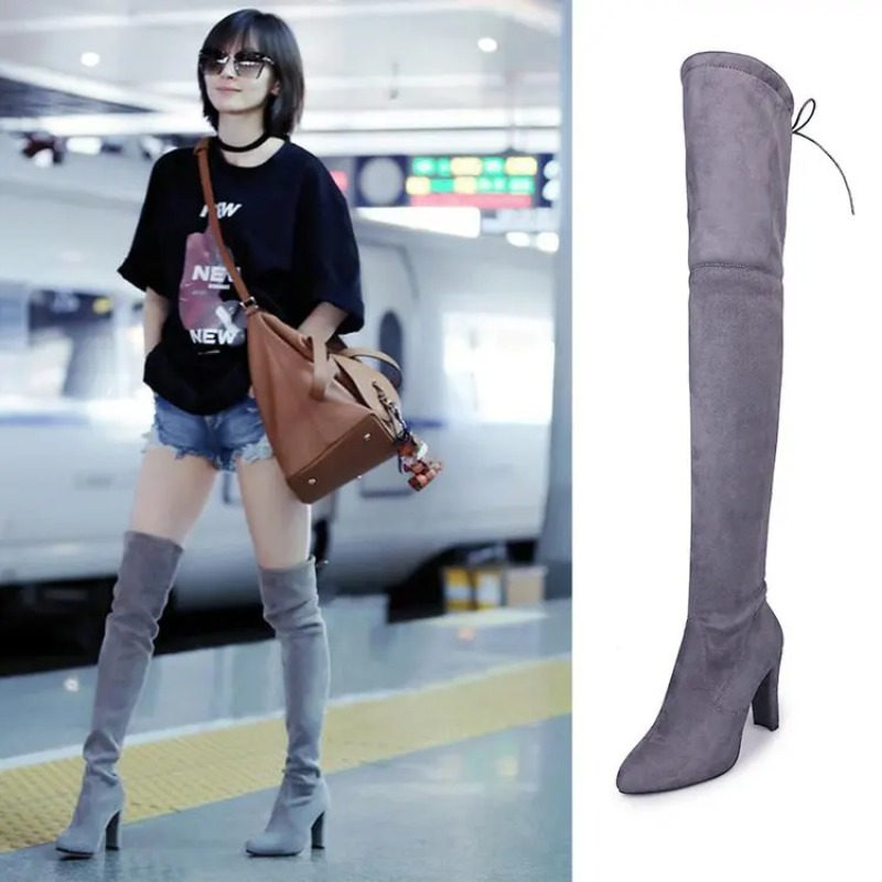 Knee High Sock Women - Neue europäische und amerikanische Stil-Overknee-Stiefel in