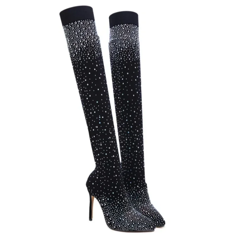 Knee High Sock Women - Sexy Overknee Stiefel für Frauen Stretch