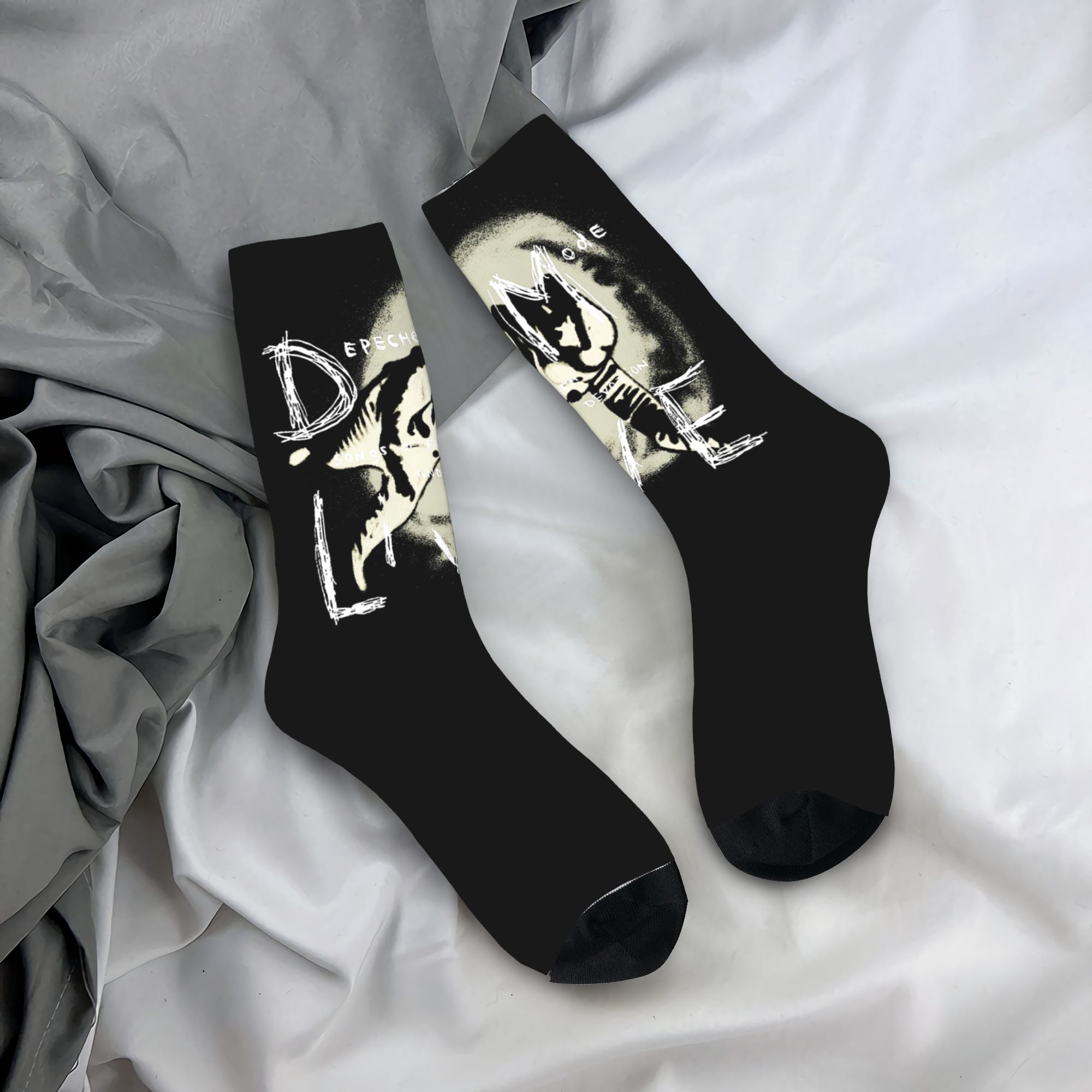 Dress Sock Men - Maßgeschneiderte elektronische Rock-Depeche-Cool-Mode-Socken für Herren und