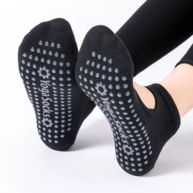No Show Sock Women - Hochwertige Damen-Yoga-Socken, rutschfest, atmungsaktiv, rückenfrei, Pilates-Socken,