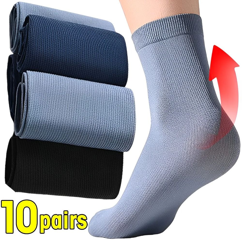 Silk Sock Bamboo - 10pairs Casual Atmungsaktive Männer Eis Seide