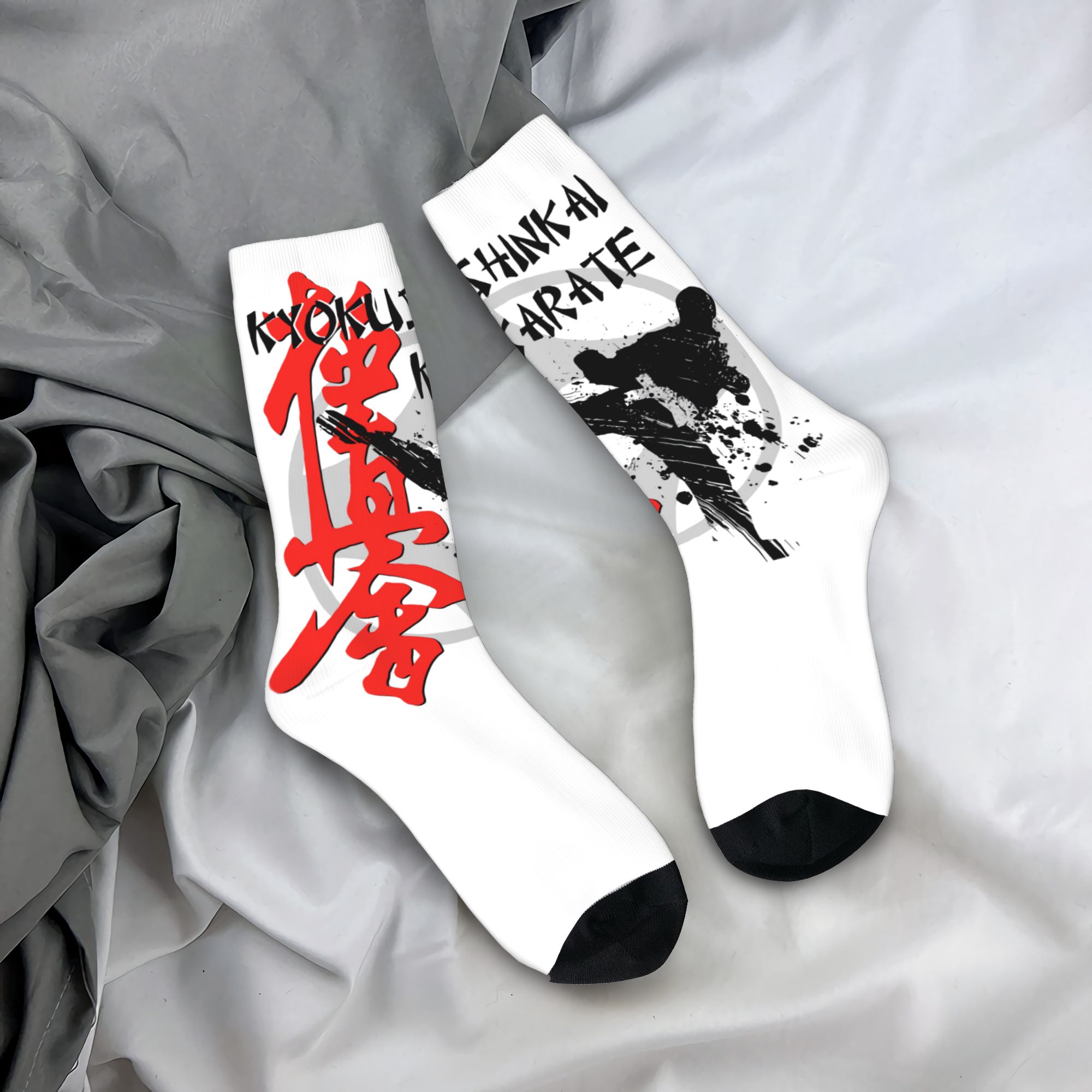 Dress Sock Men - Maßgeschneiderte Kyokushi Karate Herren-Crew-Socken, Unisex, coole