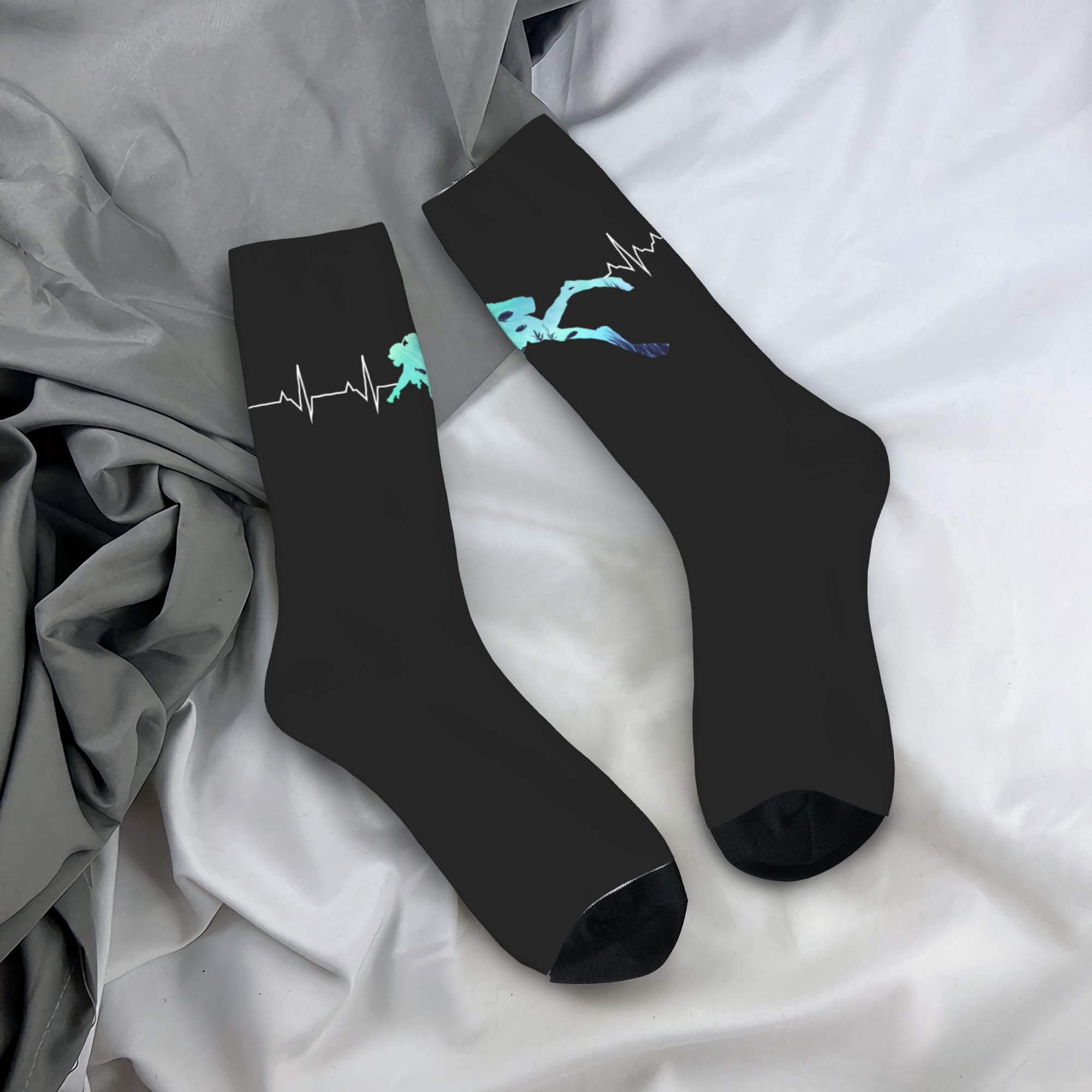 Dress Sock Men - Maßgeschneiderte coole Herren-Socken mit Herzschlag-Motiv zum
