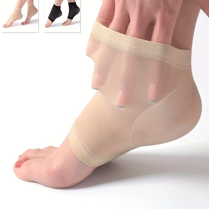 Ankle Brace Sock - 1 Paar verbesserte, hochelastische, atmungsaktive Silikonsocken,