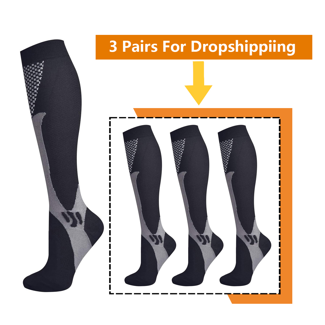 Compression Sock Medical - Brothock 3 Pairs Für Dropshipping Kompression