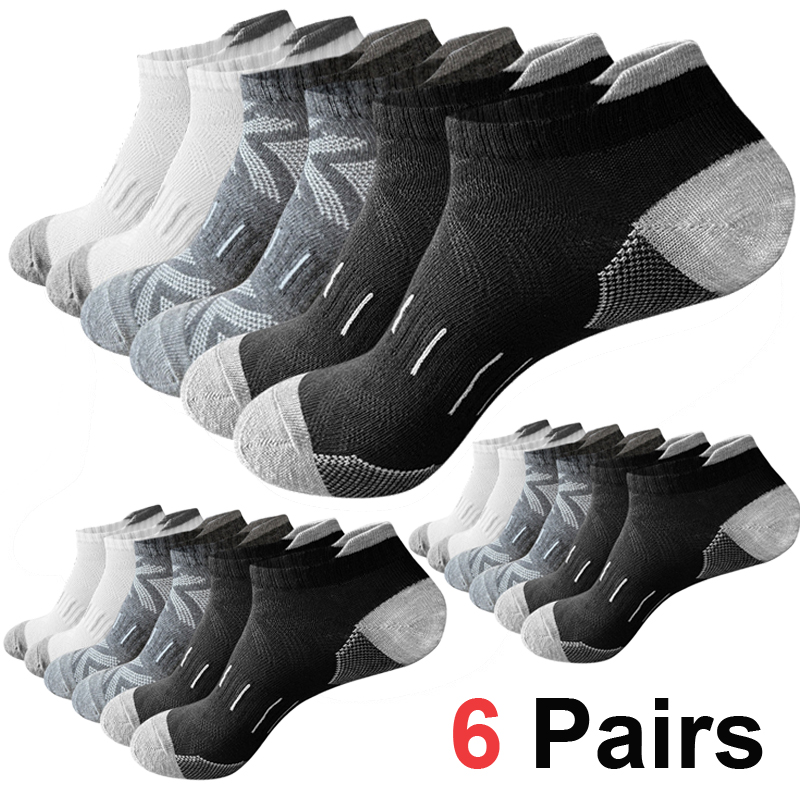 Ankle Sock Low Cut - 6/12 Paar gepolsterte, sportliche Knöchelsocken, atmungsaktives