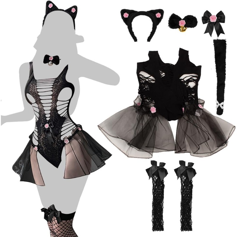 Fishnet Stocking Women - Frauen Sexy Dessous Cosplay Katze Erwachsene