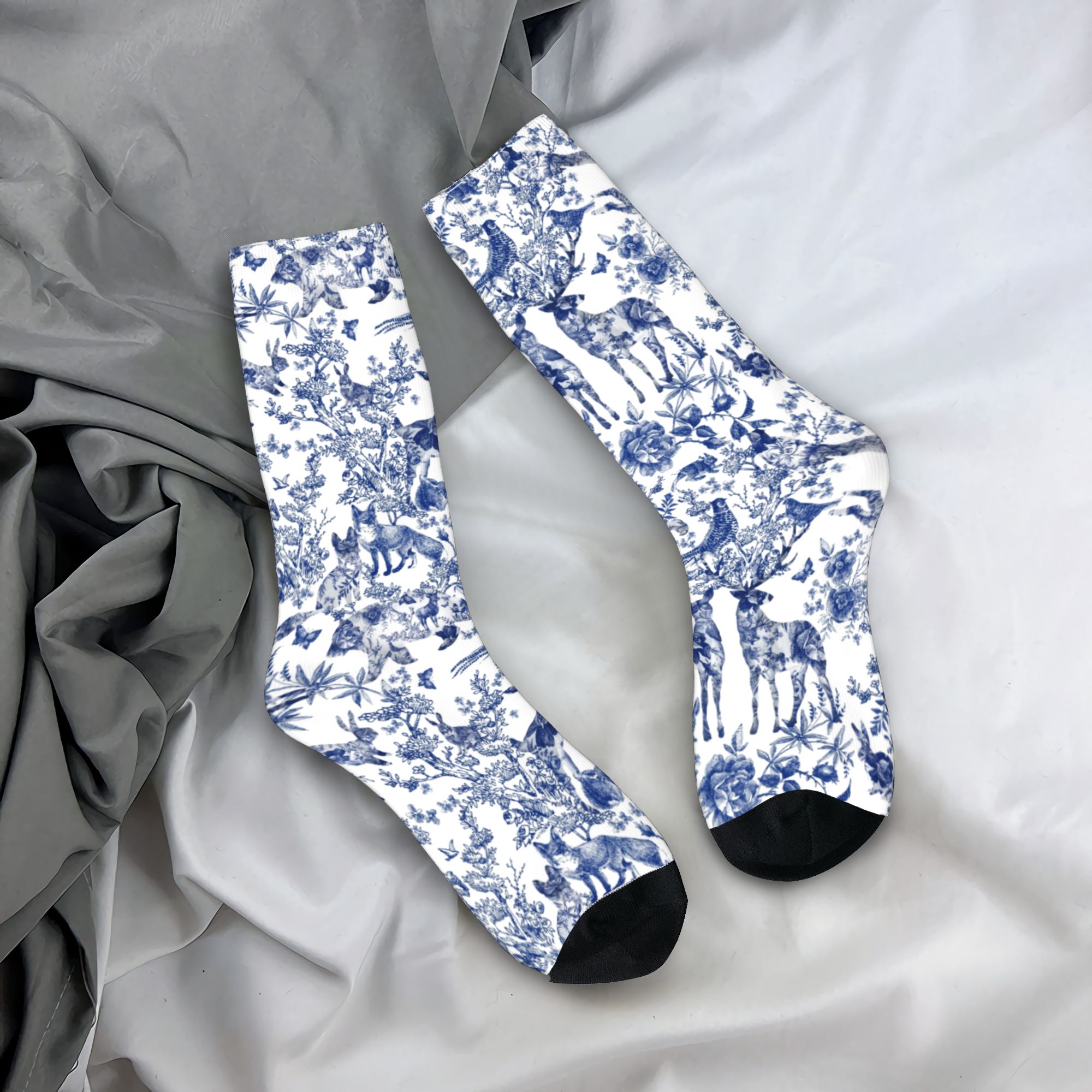 Dress Sock Men - Maßgeschneiderte Vintage French Toile De Jouy