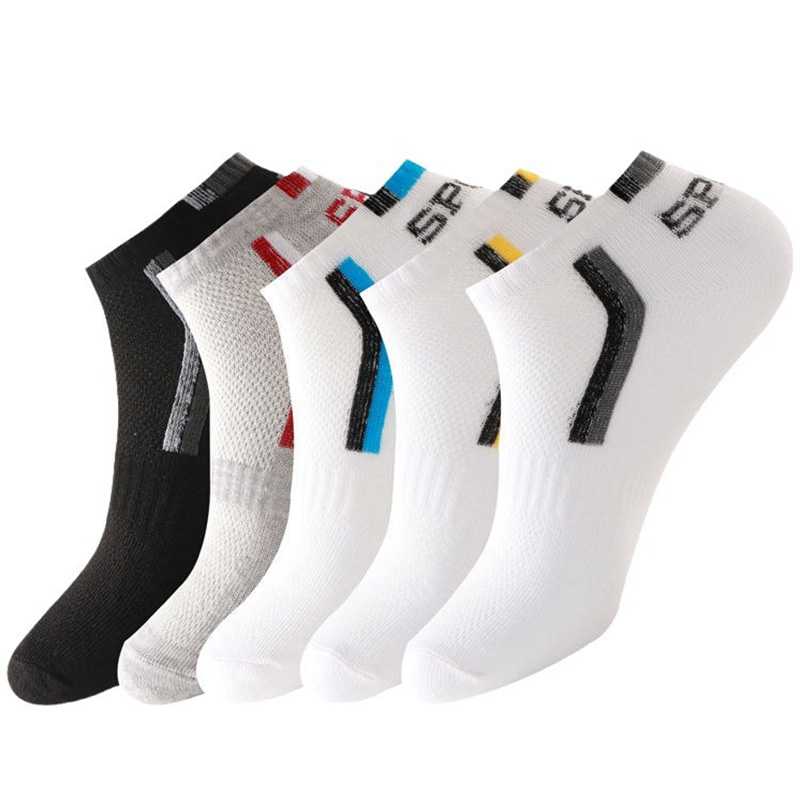 Ankle Sock Low Cut - 1 Paar Herren-Knöchelsocken aus Baumwolle, Schwarz,
