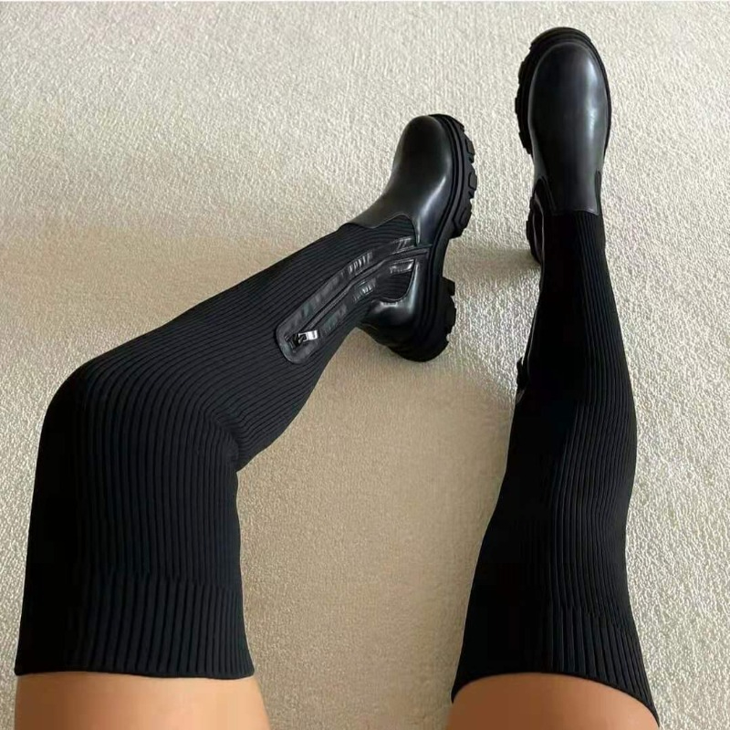 Knee High Sock Women - 2025, Winter Schuhe Frauen Socken Stiefel