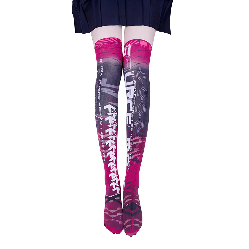 Knee High Sock Women - Anime Game Roboter AI Mech Strümpfe