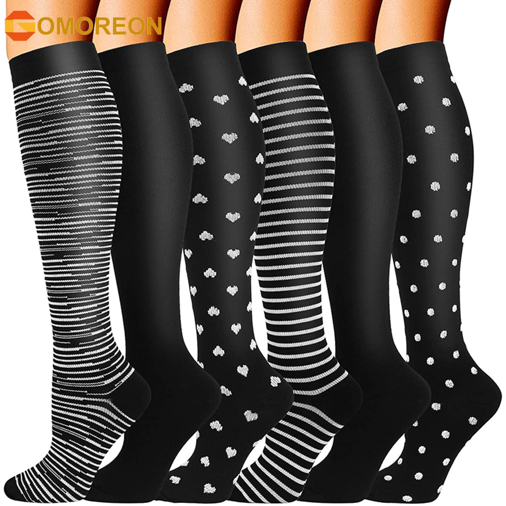 Compression Sock Medical - GOMOREON 6 Paar Kompressionssocken für Männer