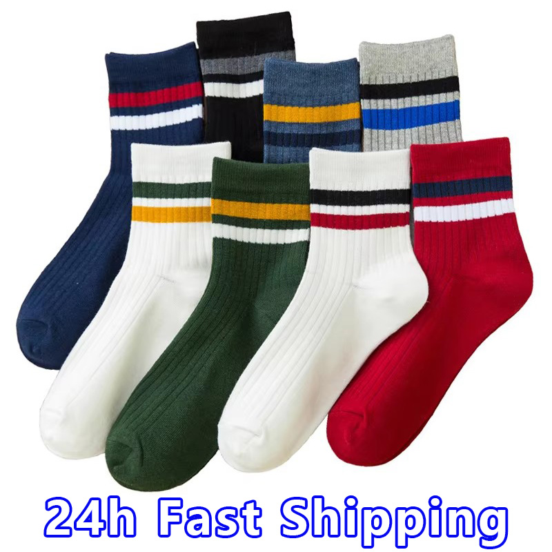 Cotton Crew Sock Pack - 3 Paare/paket Baumwolle Herren Socken Mode