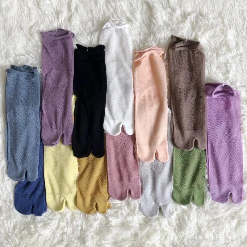 Weiße Split-Toe-Socken für Dam – Toe Sock Split Bewertung und Preis
