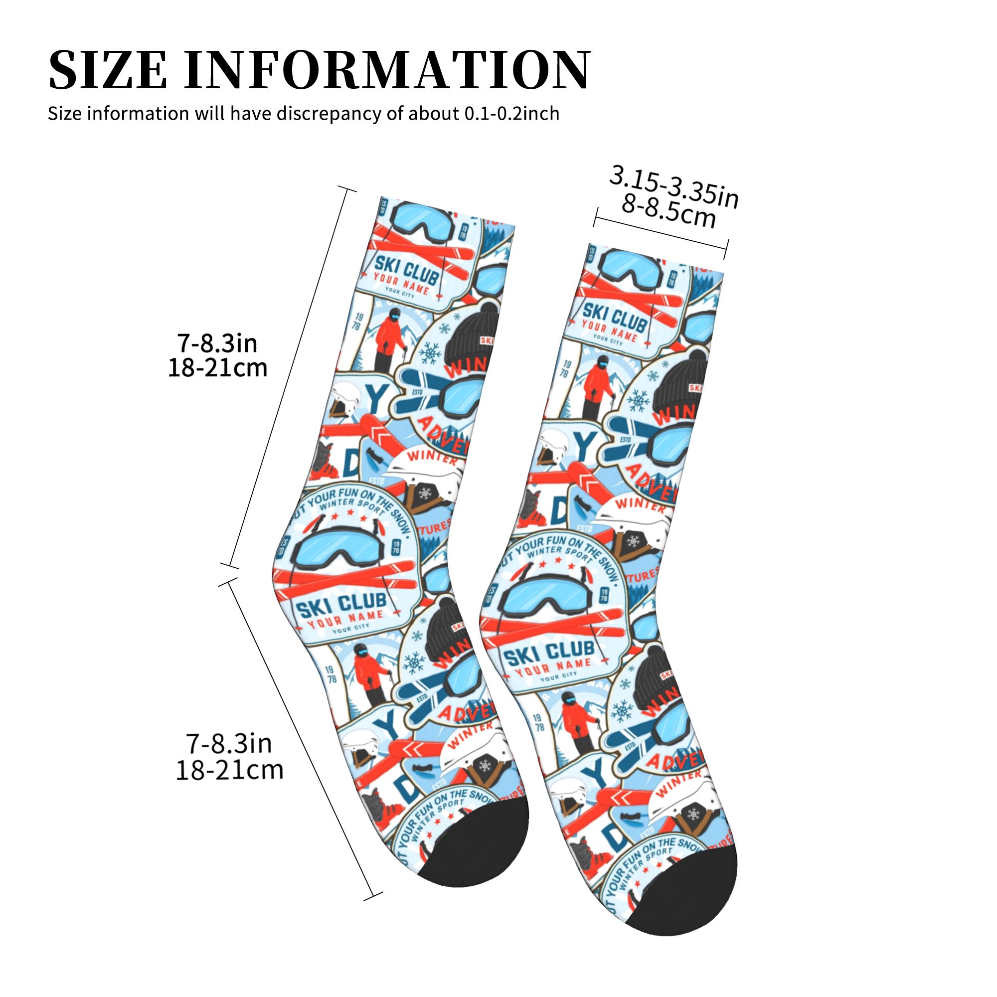 Vintage Red Blue Ski Club Sock – Dress Sock Men Bewertung und Preis