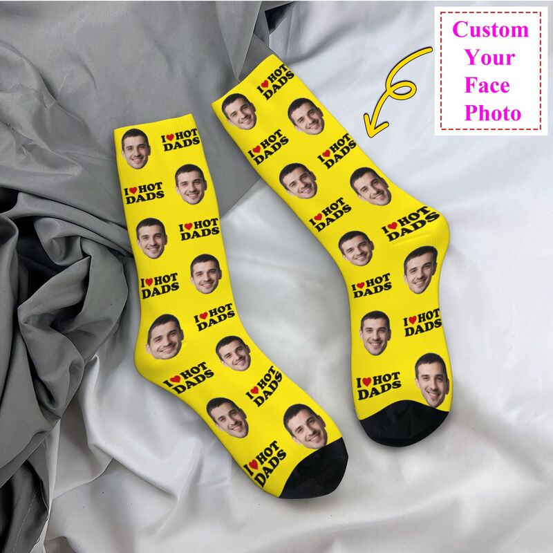 I Love Hot Dads Custom Dress S – Dress Sock Men Bewertung und Preis