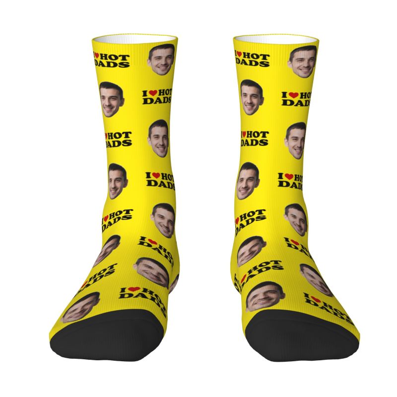 I Love Hot Dads Custom Dress S – Dress Sock Men Bewertung und Preis