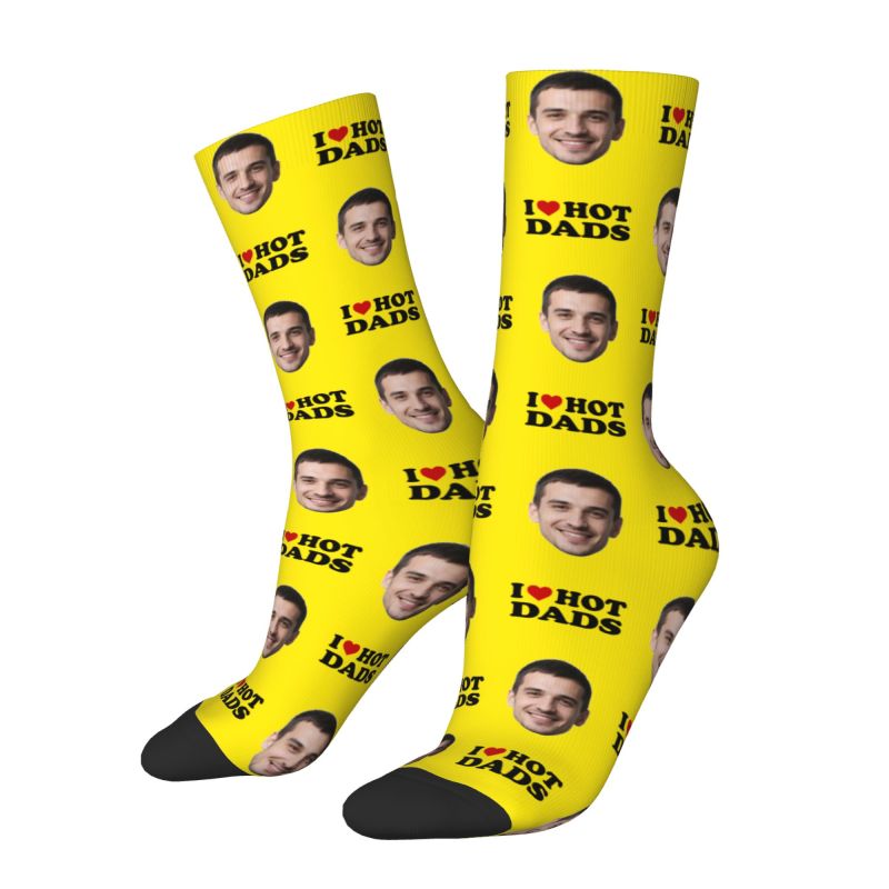I Love Hot Dads Custom Dress S – Dress Sock Men Bewertung und Preis