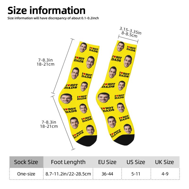I Love Hot Dads Custom Dress S – Dress Sock Men Bewertung und Preis