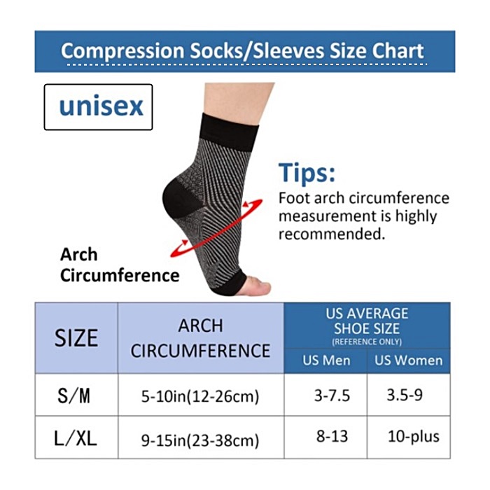 1 Paar Neuropathie socken, Söc – Ankle Brace Sock Bewertung und Preis