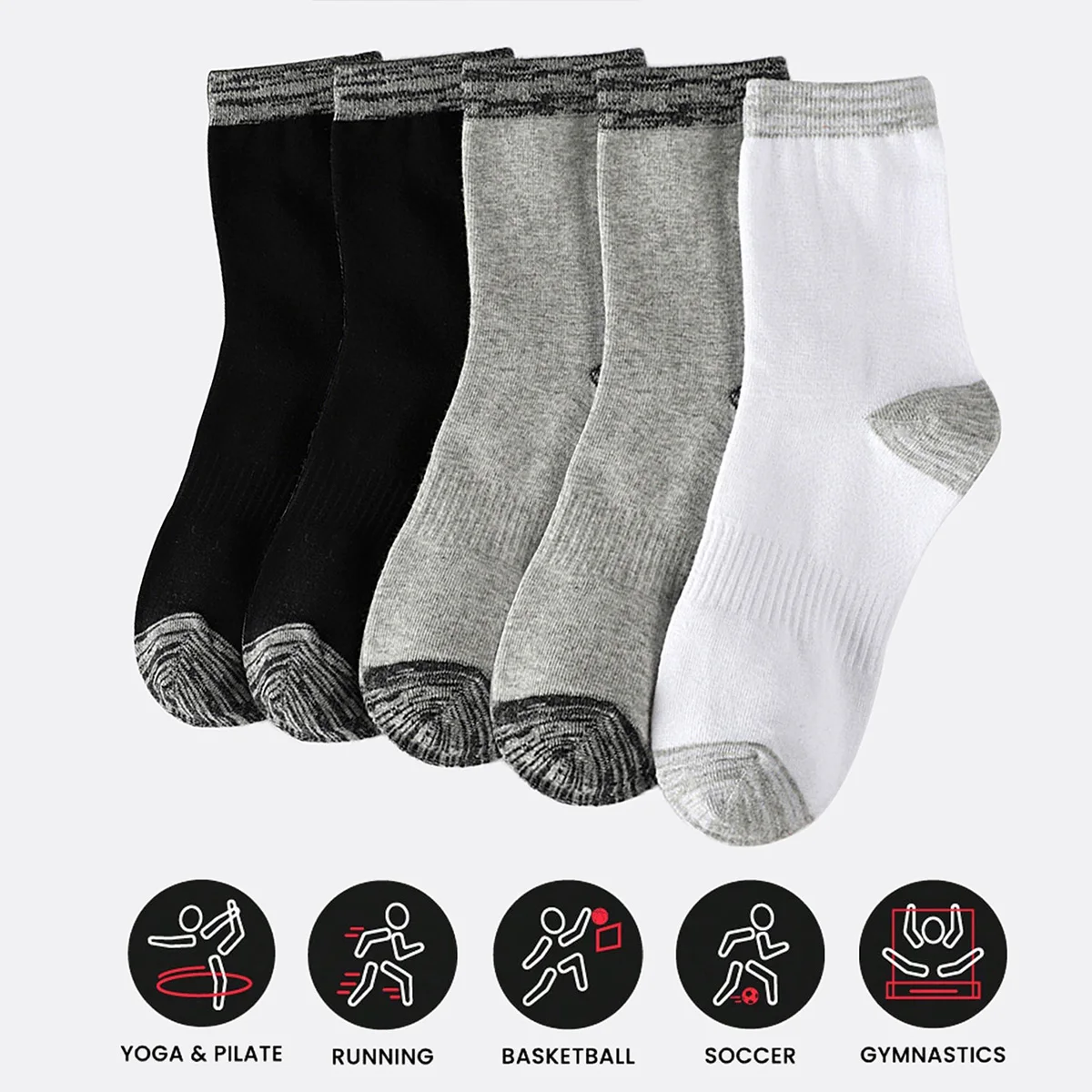 1/5 Paar Sportsocken für Herre – Athletic Sock Cushion Bewertung und Preis