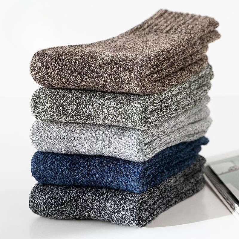 5 Paar einfarbige Baumwollsock – Thermal Sock Winter Bewertung und Preis