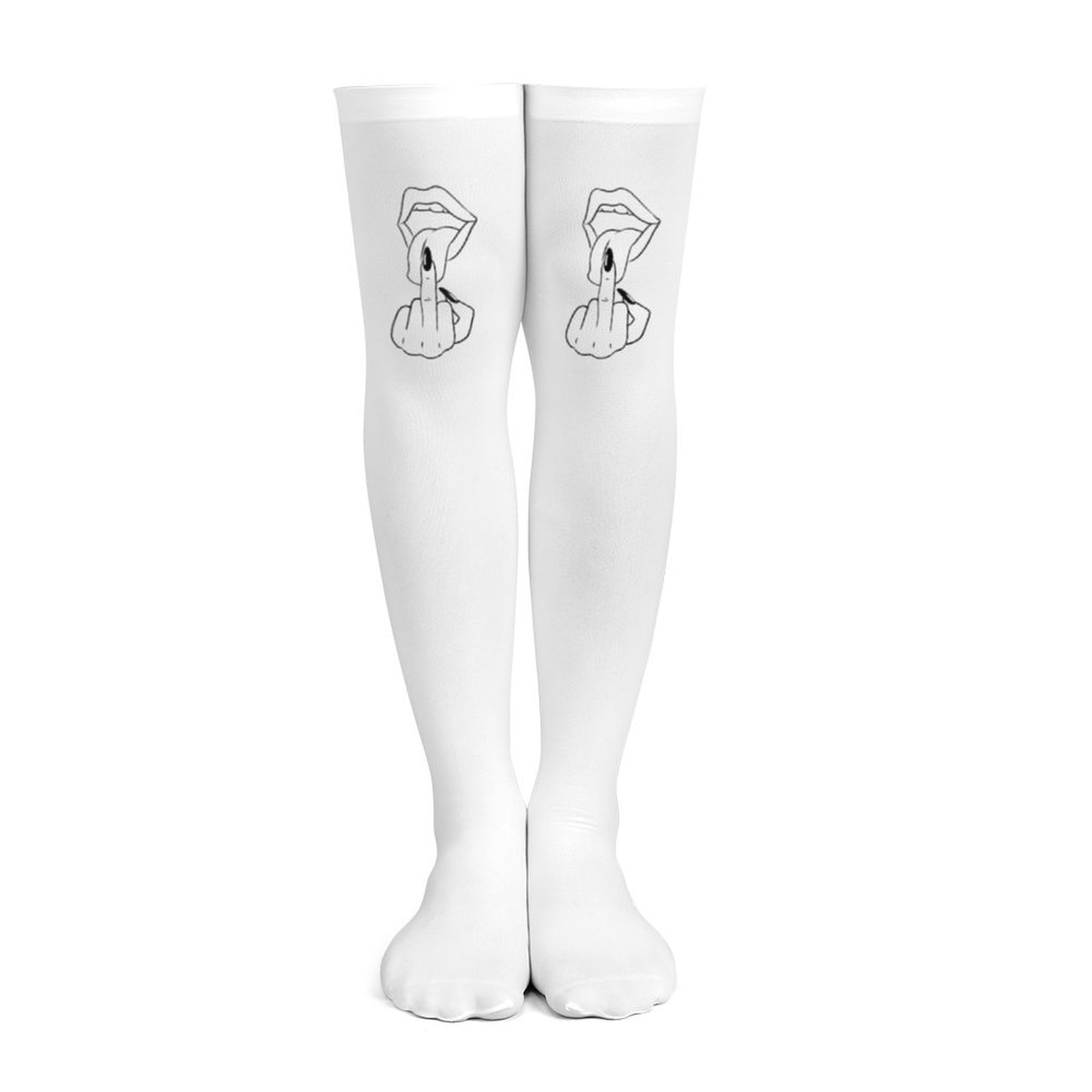 Weiße Damen-Overknee-Socken mi – Knee High Sock Women Bewertung und Preis