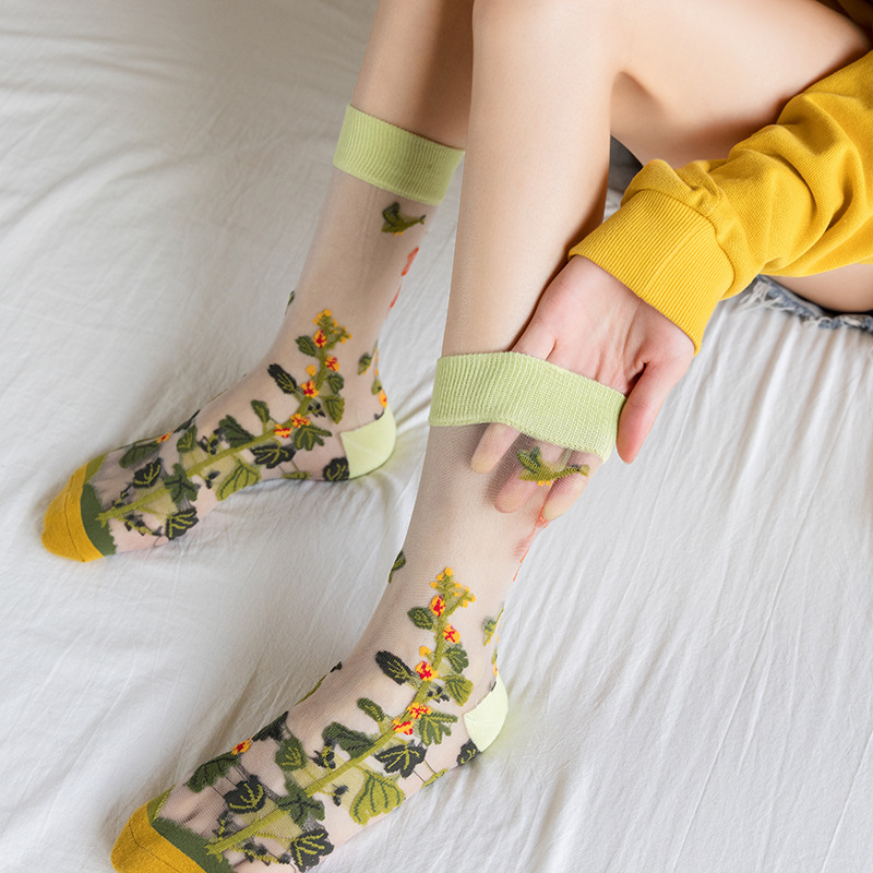 1/4 Paar Retro-Blumen-Damensoc – Silk Sock Bamboo Bewertung und Preis