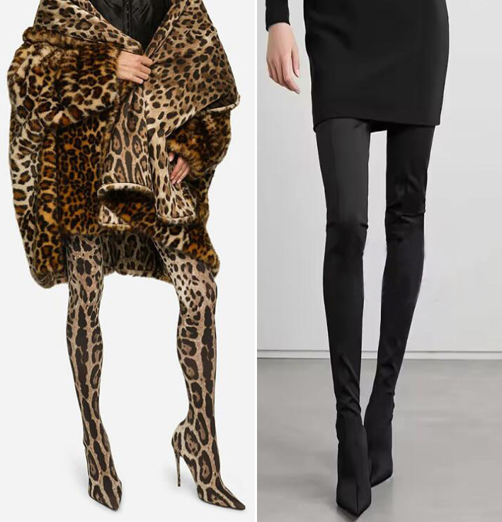 Sexy Leopard Overknee Stretch  – Knee High Sock Women Bewertung und Preis