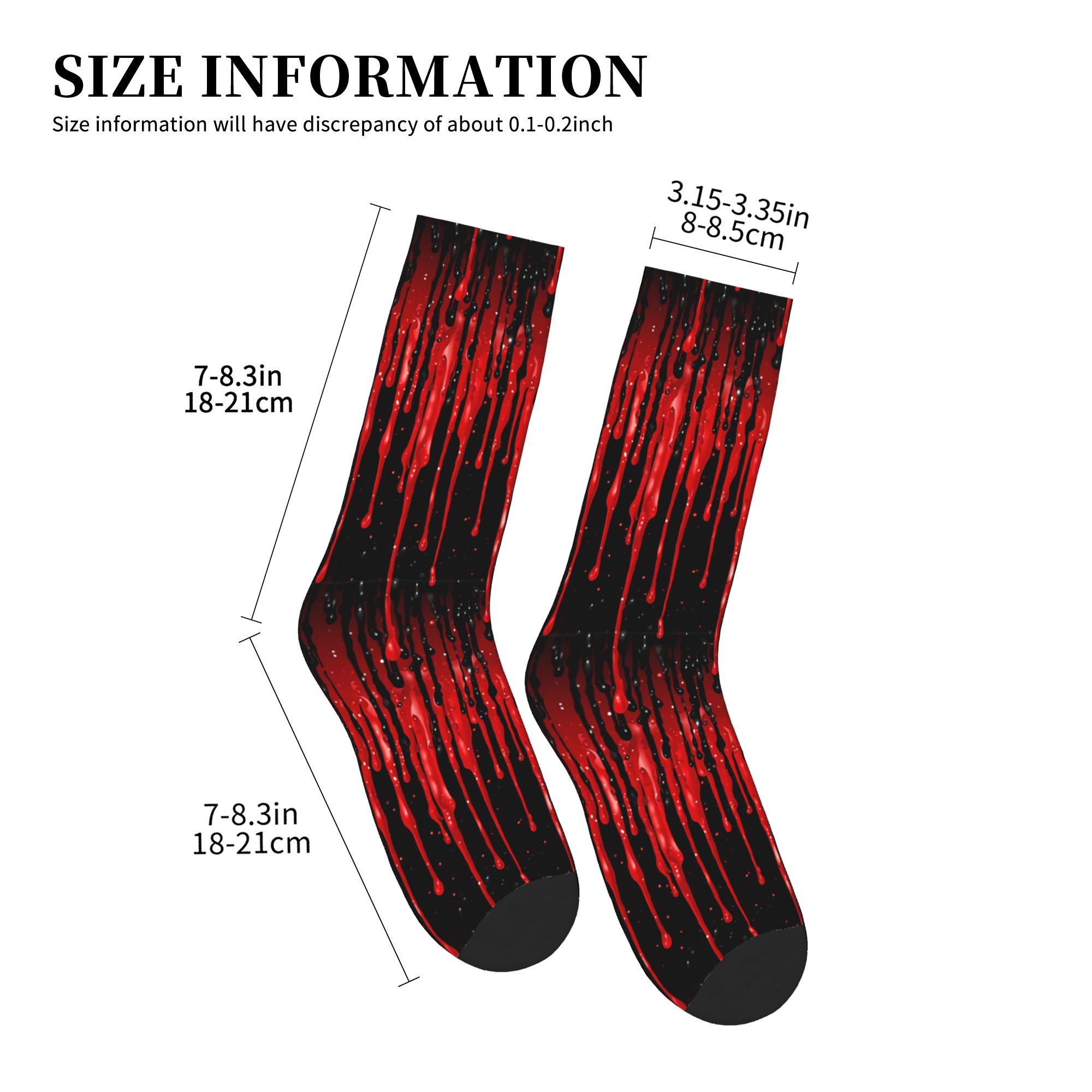 Tropfendes rotes Flüssigkeitsm – Dress Sock Men Bewertung und Preis