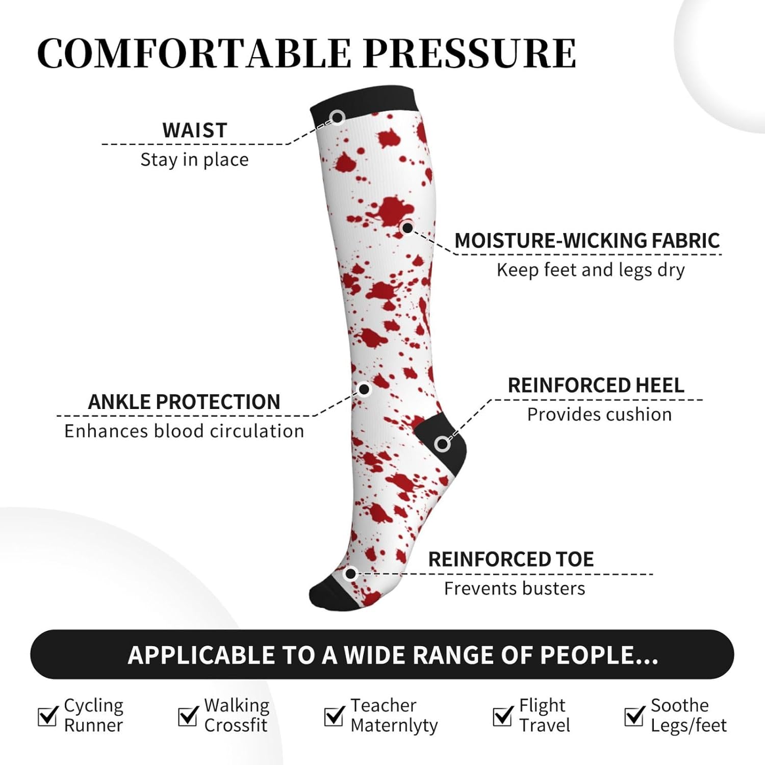 Kompressionssocken, Waden-Knie – Knee High Sock Women Bewertung und Preis