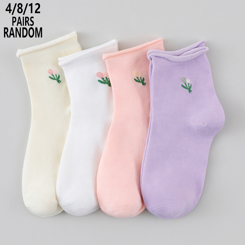 4/8/12er-Pack Zufällige Damen- – Cotton Crew Sock Pack Bewertung und Preis