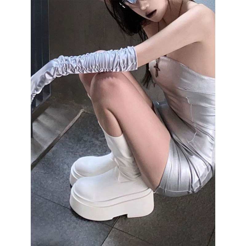 Lange Röhrenstiefel mit dicken – Knee High Sock Women Bewertung und Preis