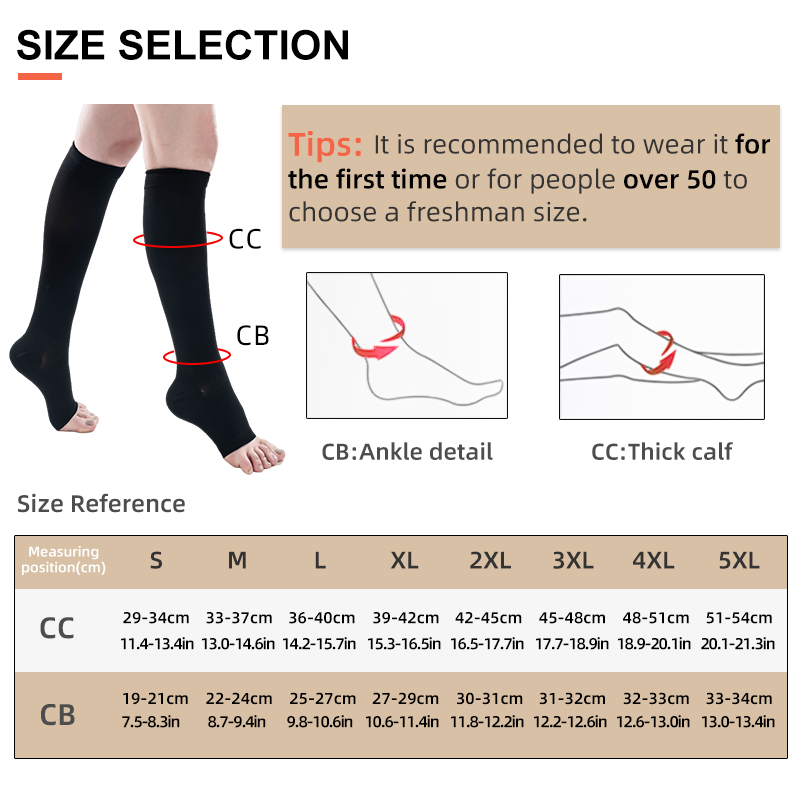 S-5XL 2 teile/para medizinisch – Compression Sock Medical Bewertung und Preis